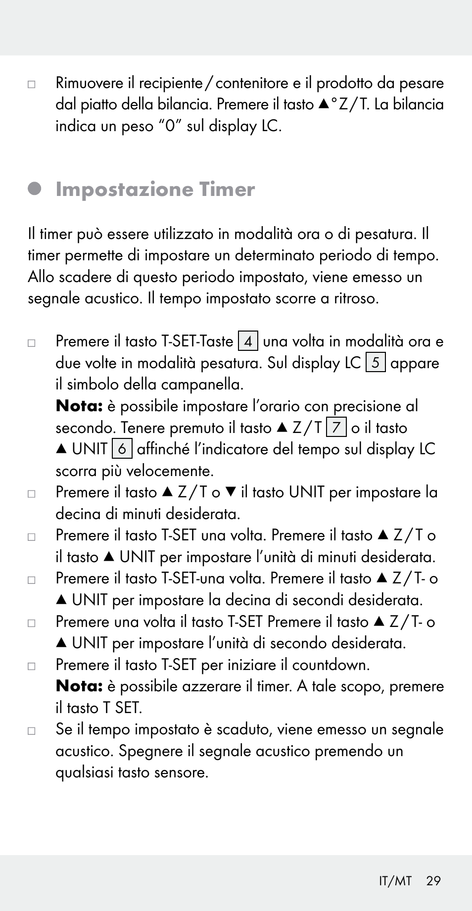Impostazione timer | Silvercrest Z31183 User Manual | Page 29 / 78