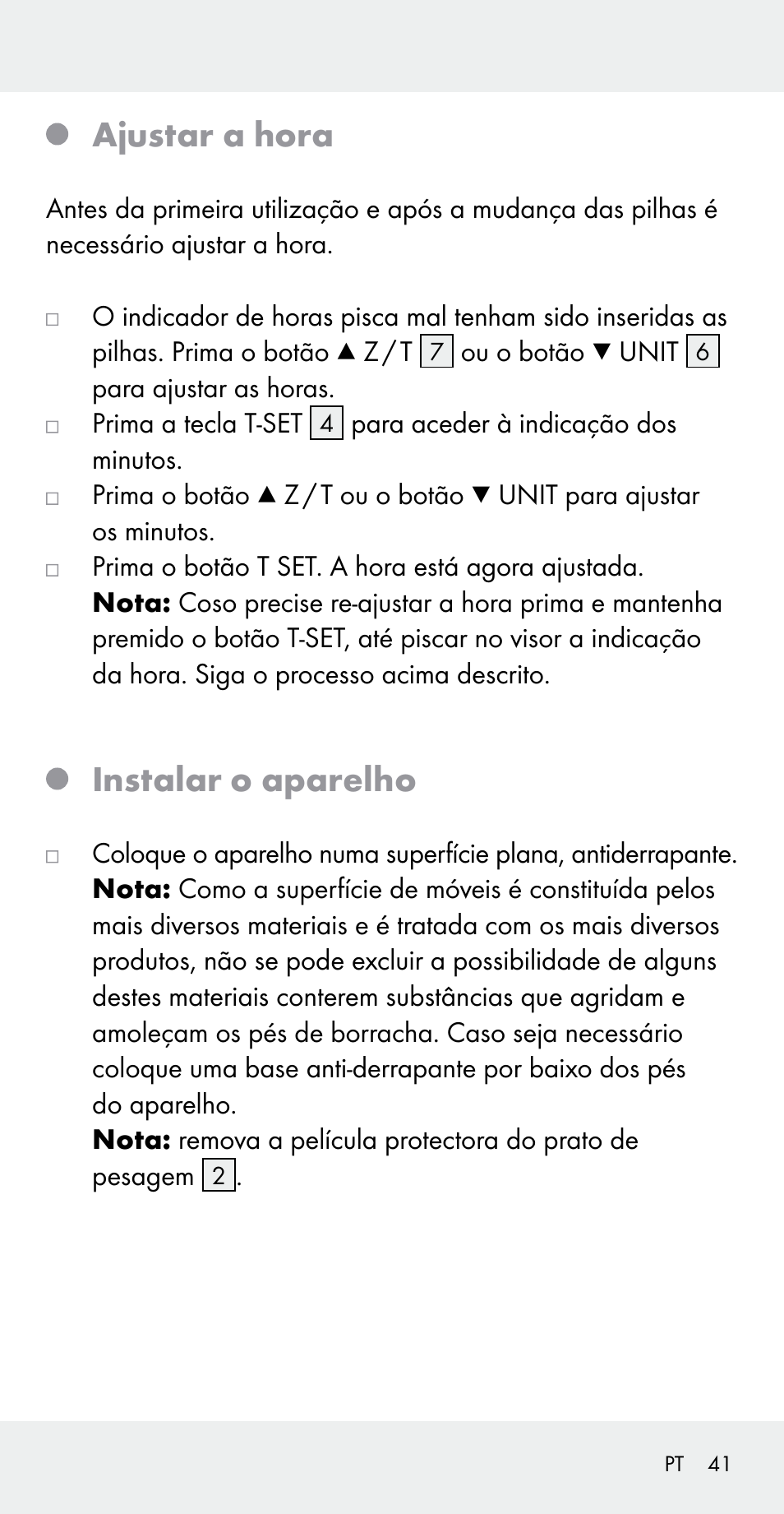 Ajustar a hora, Instalar o aparelho | Silvercrest Z31183 User Manual | Page 41 / 78