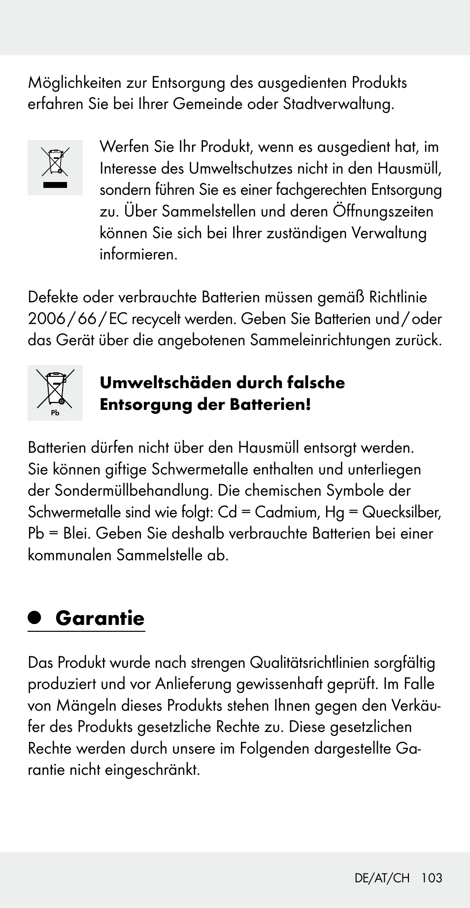 Garantie | Silvercrest Z31183 User Manual | Page 103 / 105