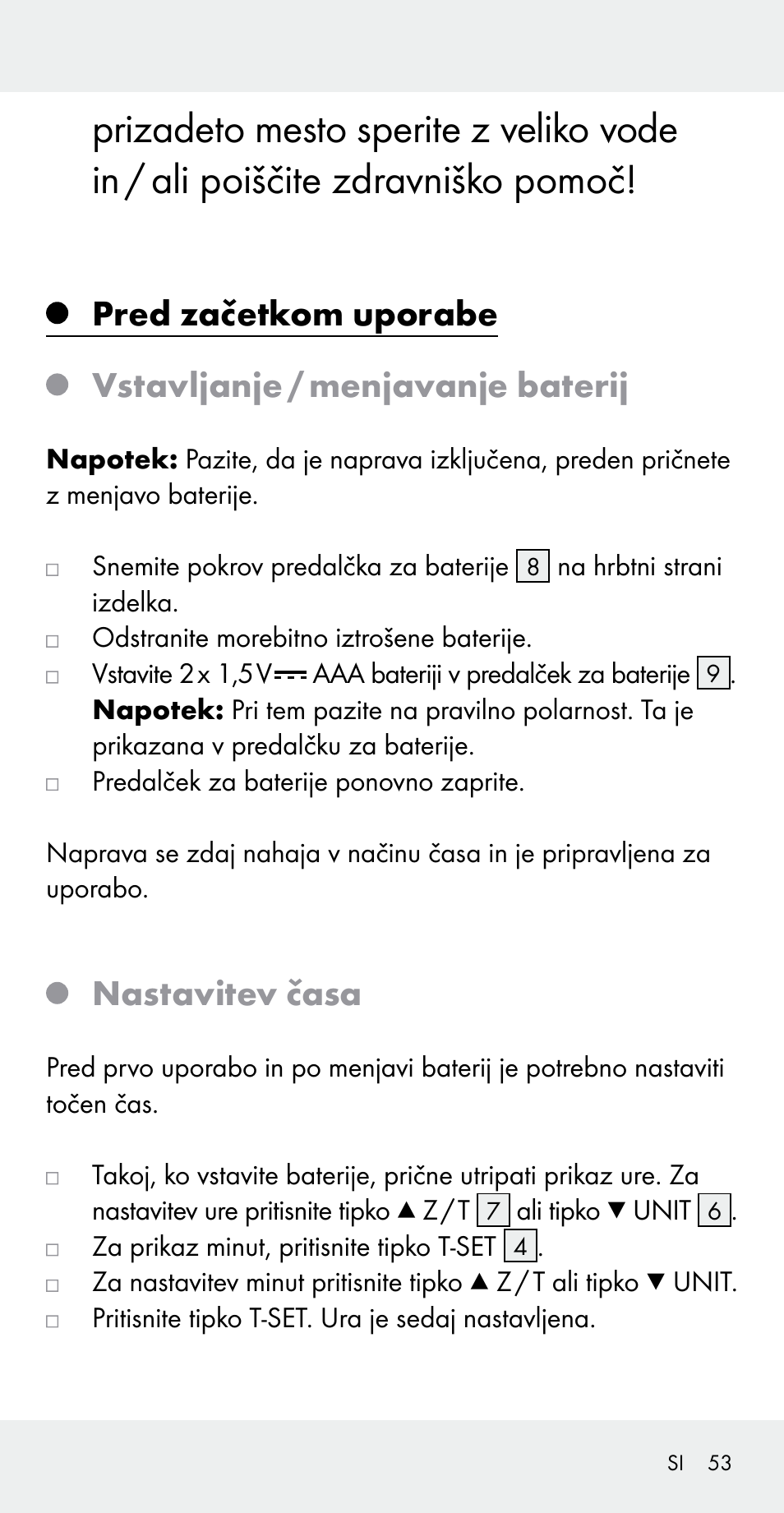 Nastavitev časa | Silvercrest Z31183 User Manual | Page 53 / 105