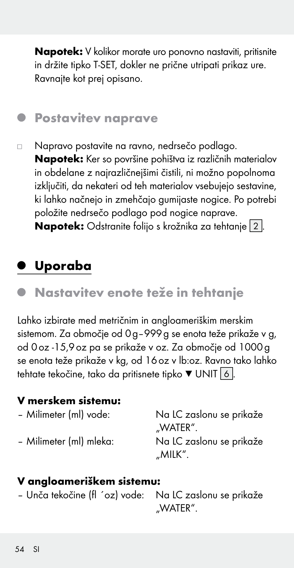 Postavitev naprave | Silvercrest Z31183 User Manual | Page 54 / 105
