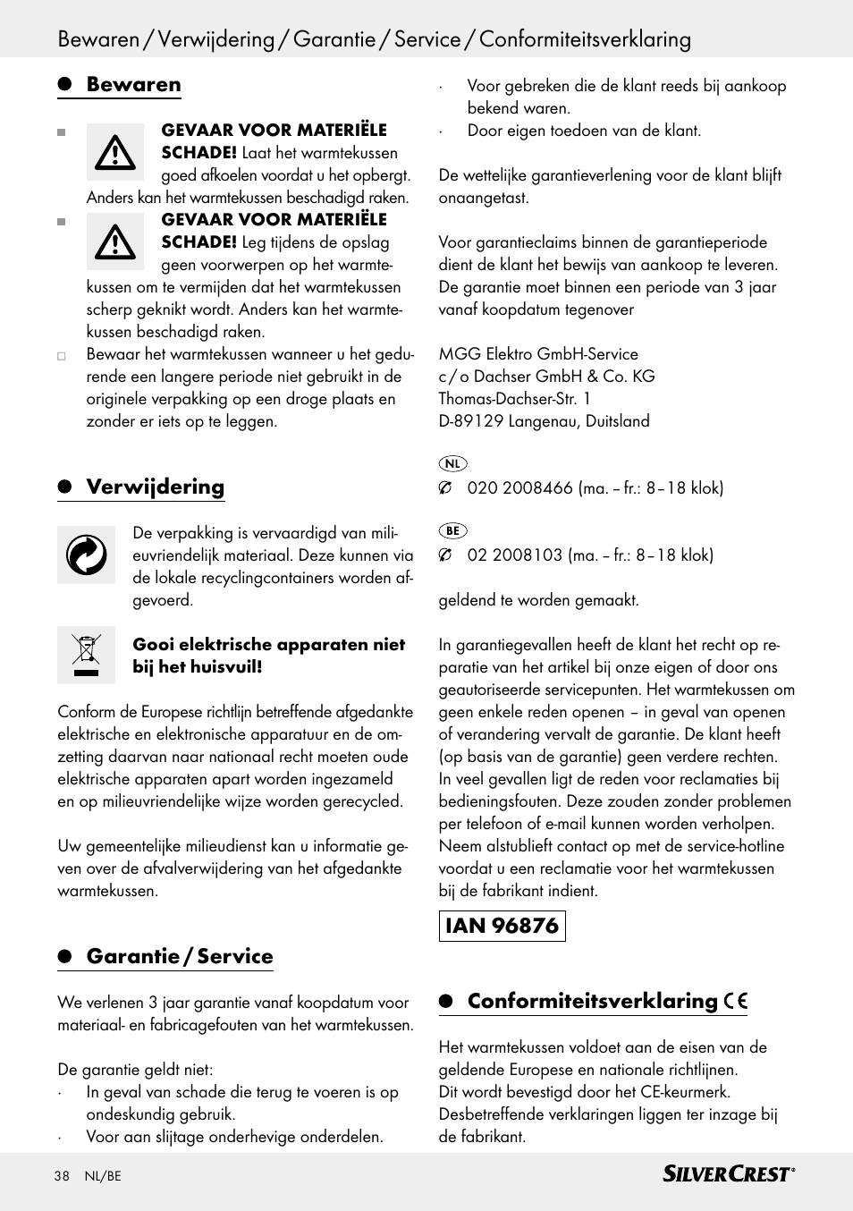 Silvercrest SSHK 100 B2 User Manual | Page 38 / 47