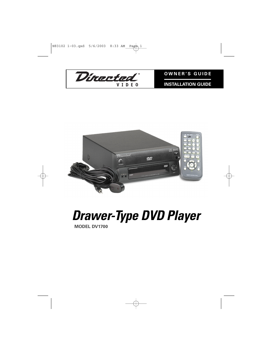 Directed Video DV1700 User Manual | 24 pages