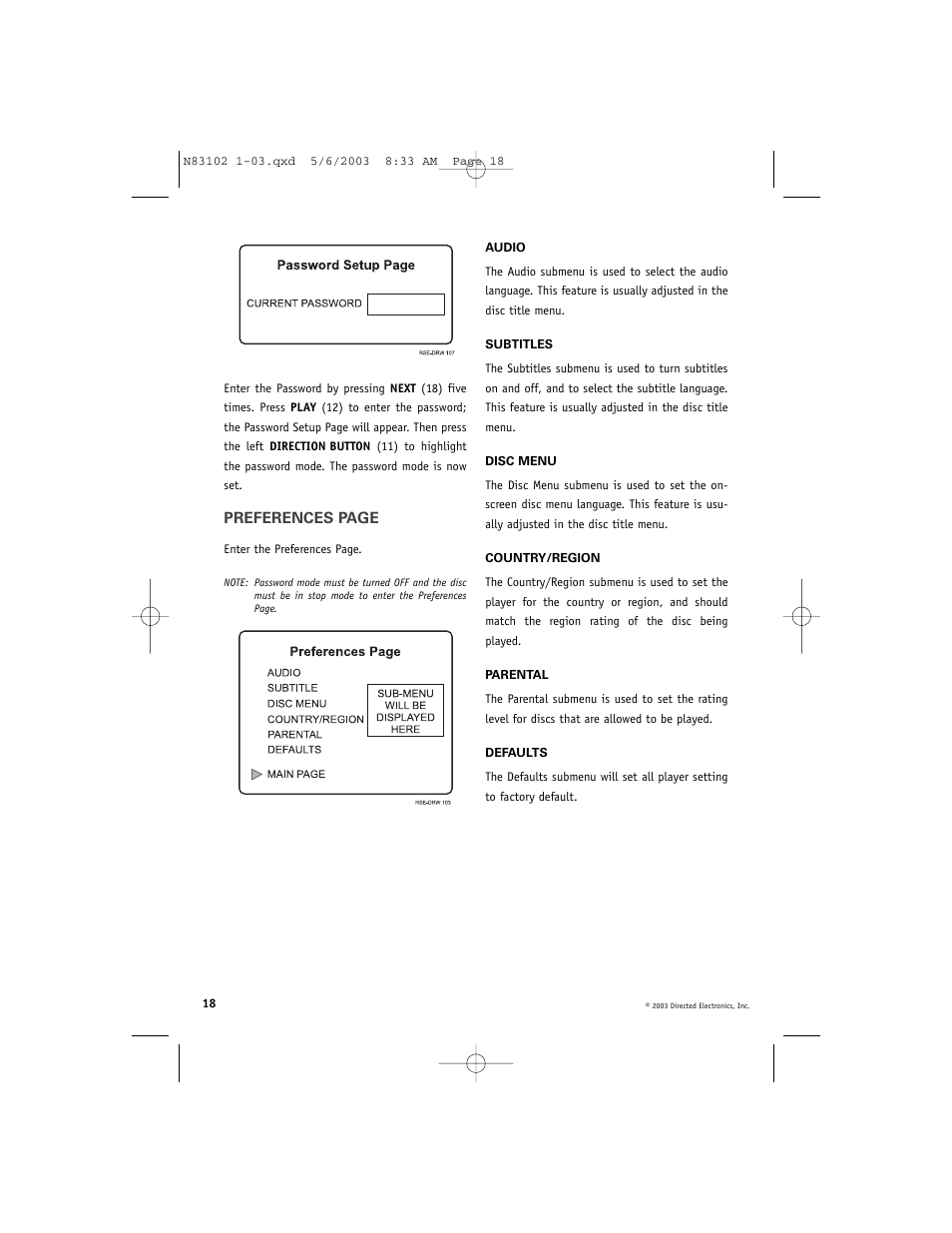 Directed Video DV1700 User Manual | Page 18 / 24