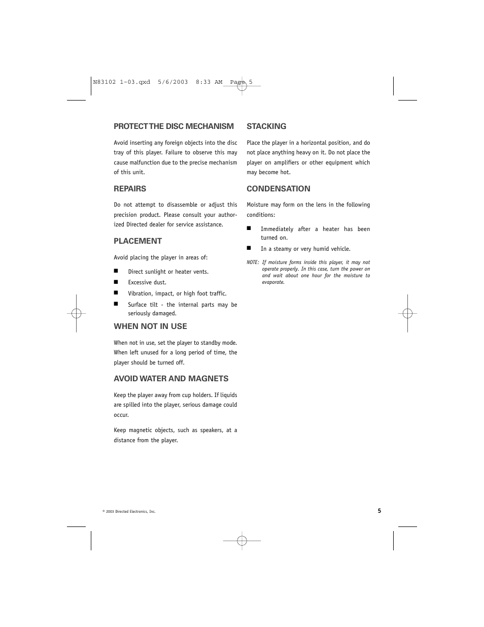 Directed Video DV1700 User Manual | Page 5 / 24