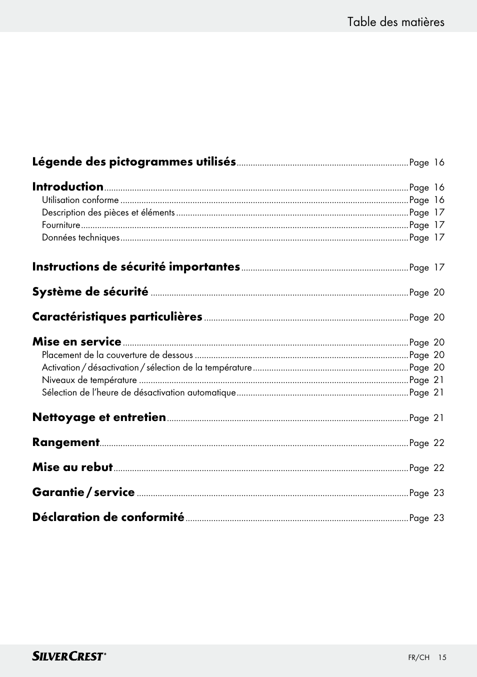 Silvercrest SWUB 85 B2 User Manual | Page 15 / 57