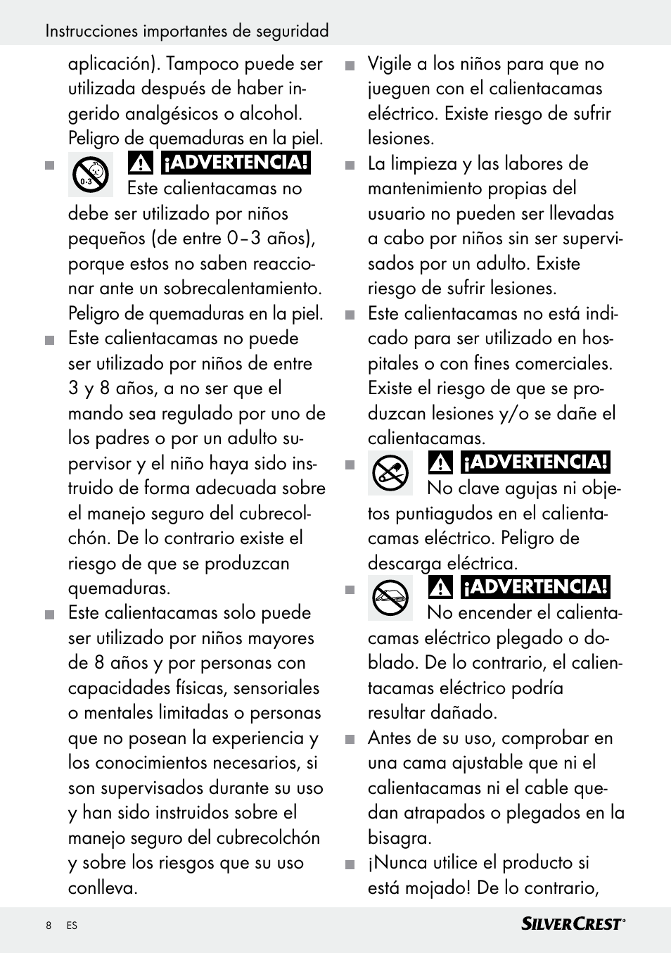 Silvercrest SWUB 85 B2 User Manual | Page 8 / 45