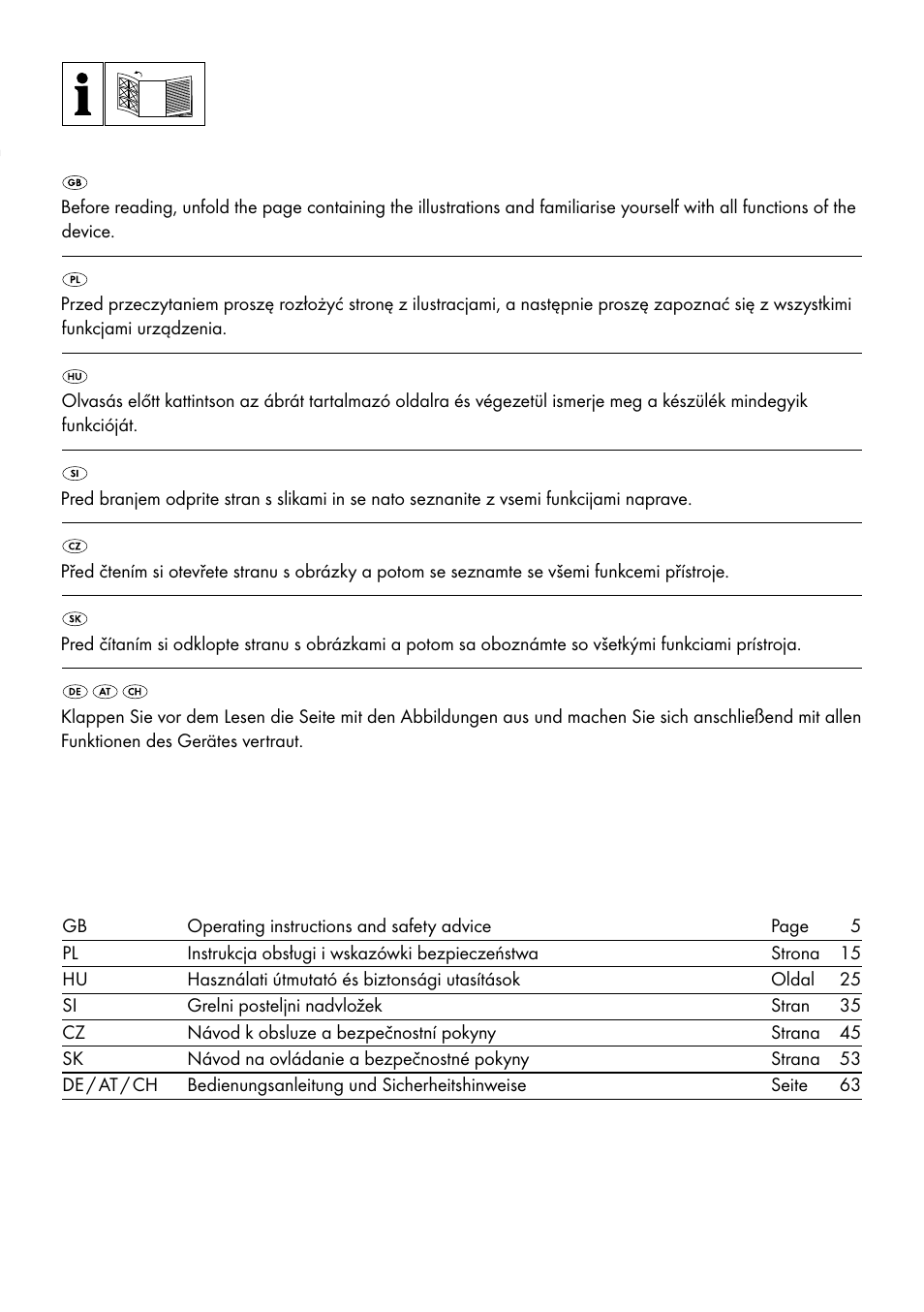 Silvercrest SWUB 85 B2 User Manual | Page 2 / 73
