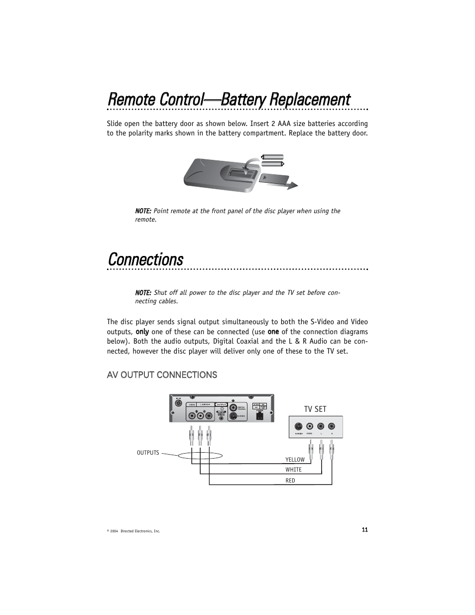 Directed Video DV2602 User Manual | Page 11 / 36