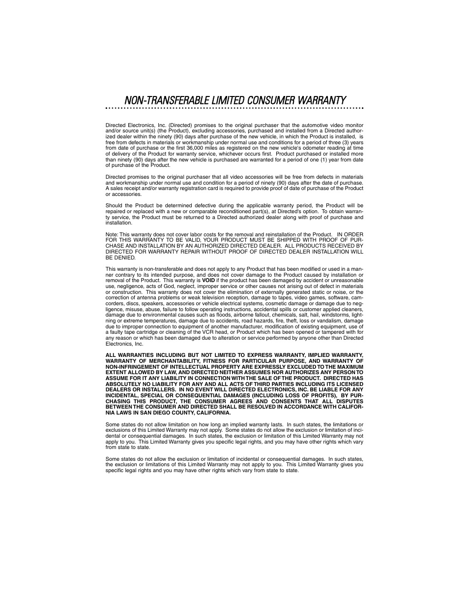 Directed Video DV2602 User Manual | Page 2 / 36