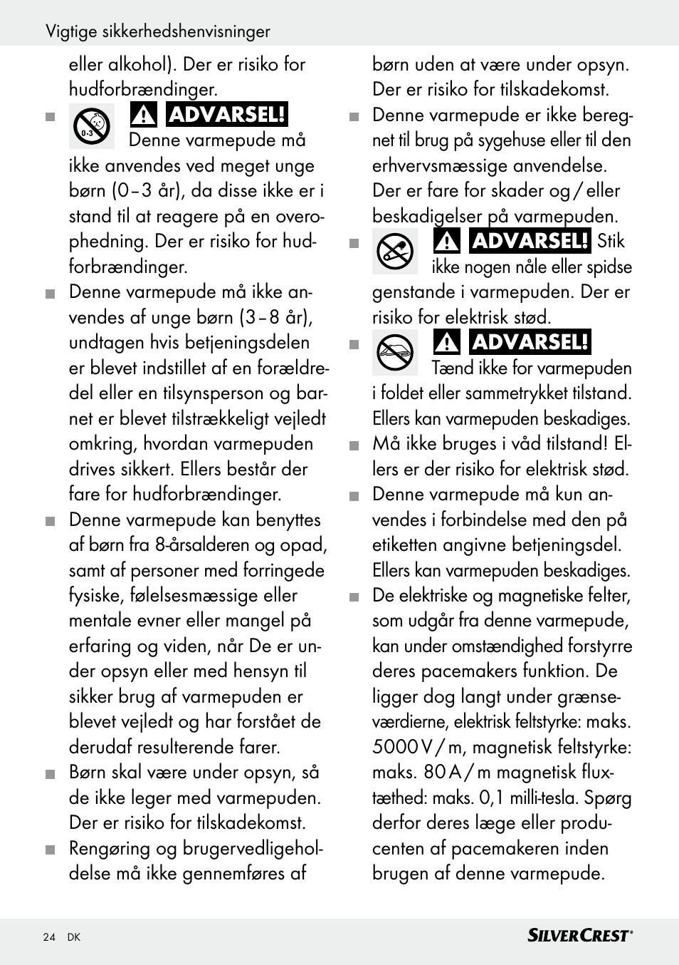 Silvercrest SHK 100 D3 User Manual | Page 24 / 54