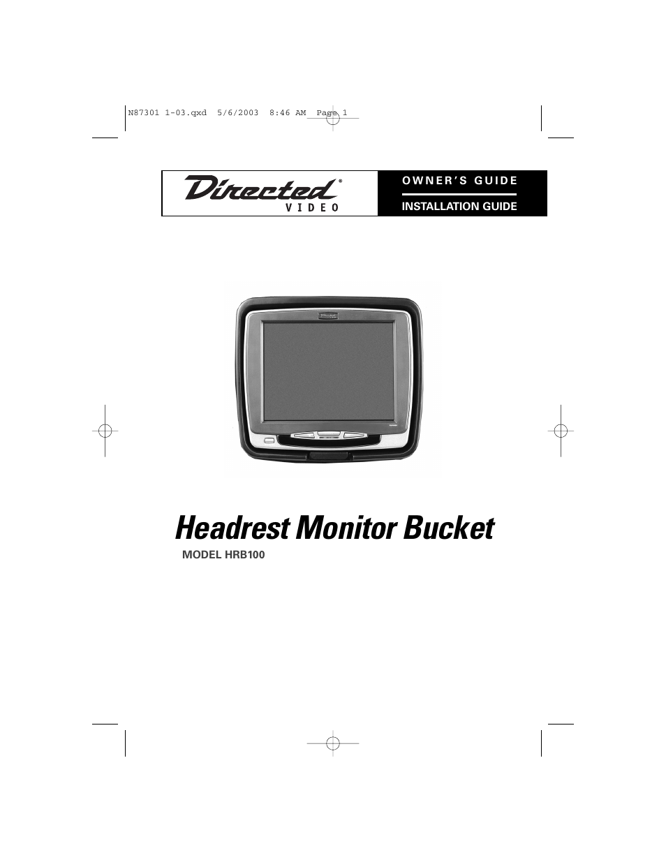 Directed Video HRB100 User Manual | 12 pages