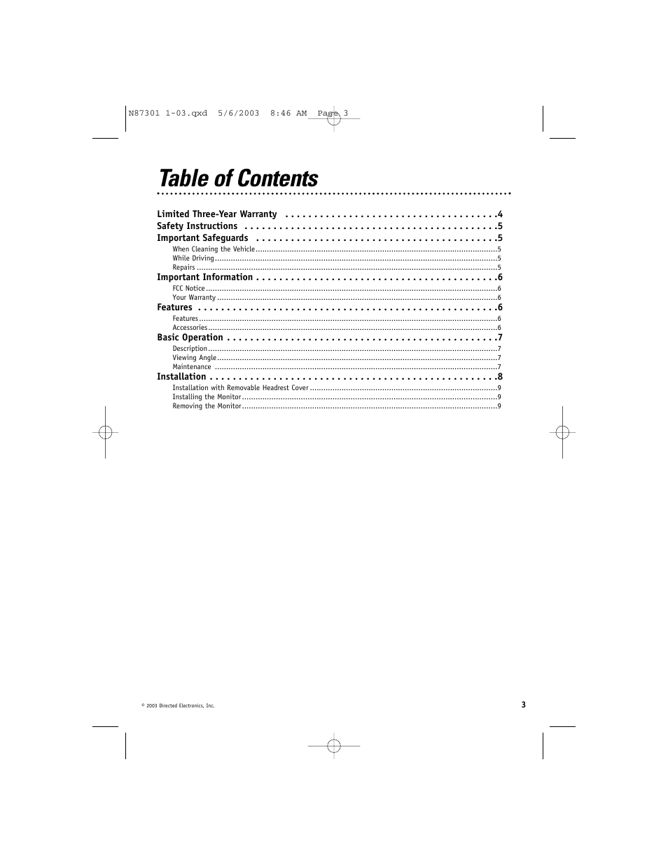 Directed Video HRB100 User Manual | Page 3 / 12