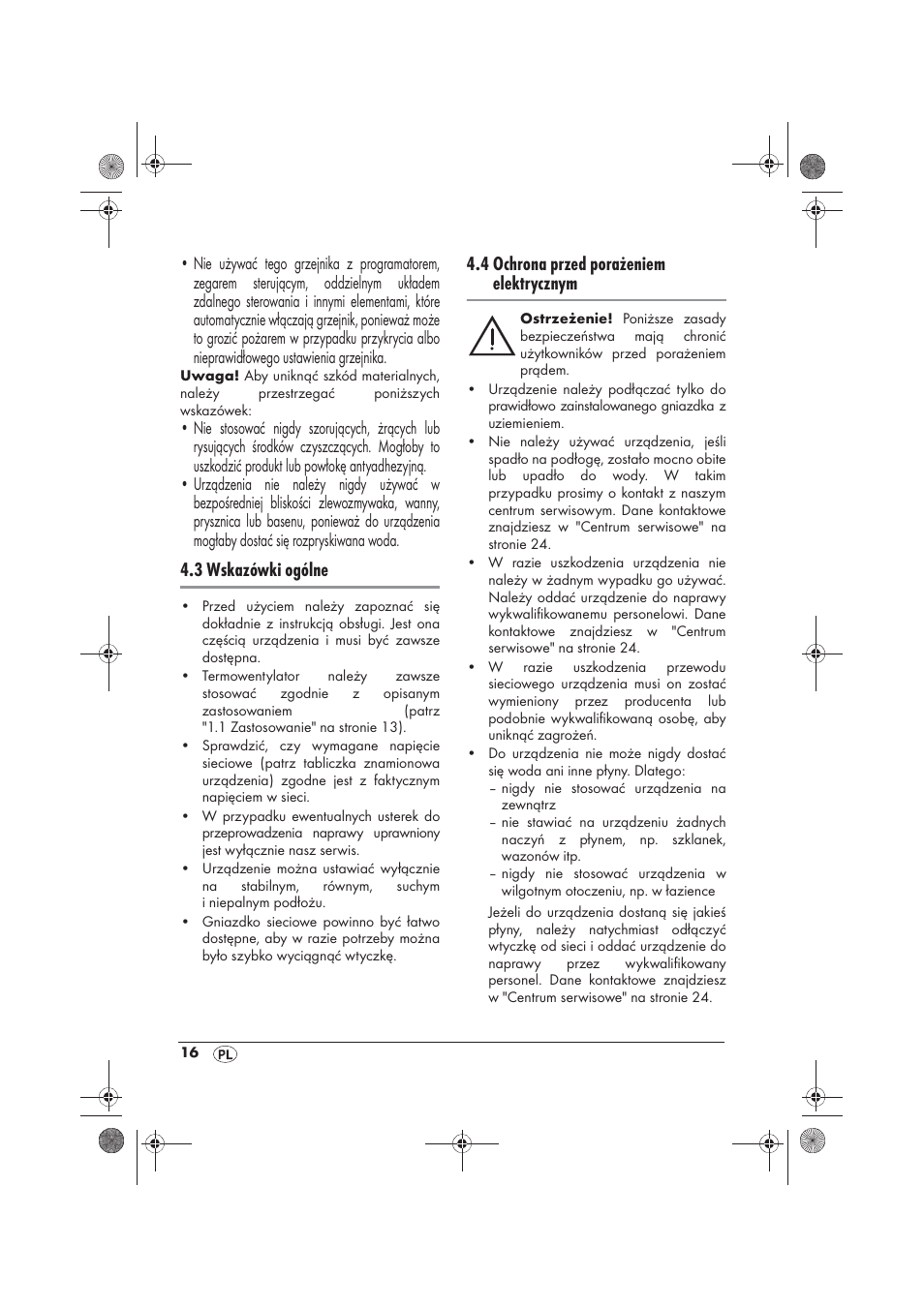 3 wskazówki ogólne, 4 ochrona przed porażeniem elektrycznym | Silvercrest SKD 2300 A1 User Manual | Page 18 / 86