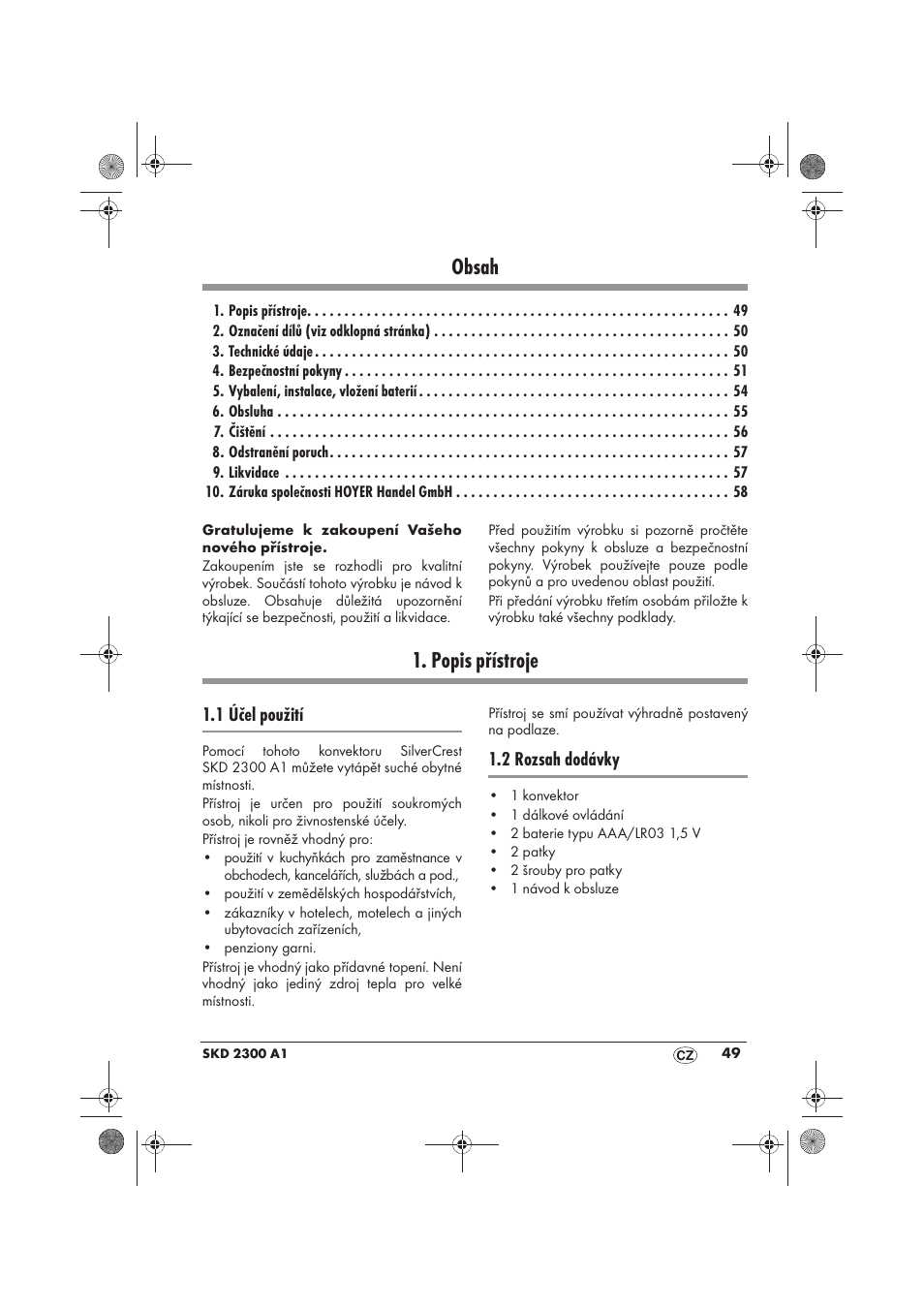 Silvercrest SKD 2300 A1 User Manual | Page 51 / 86