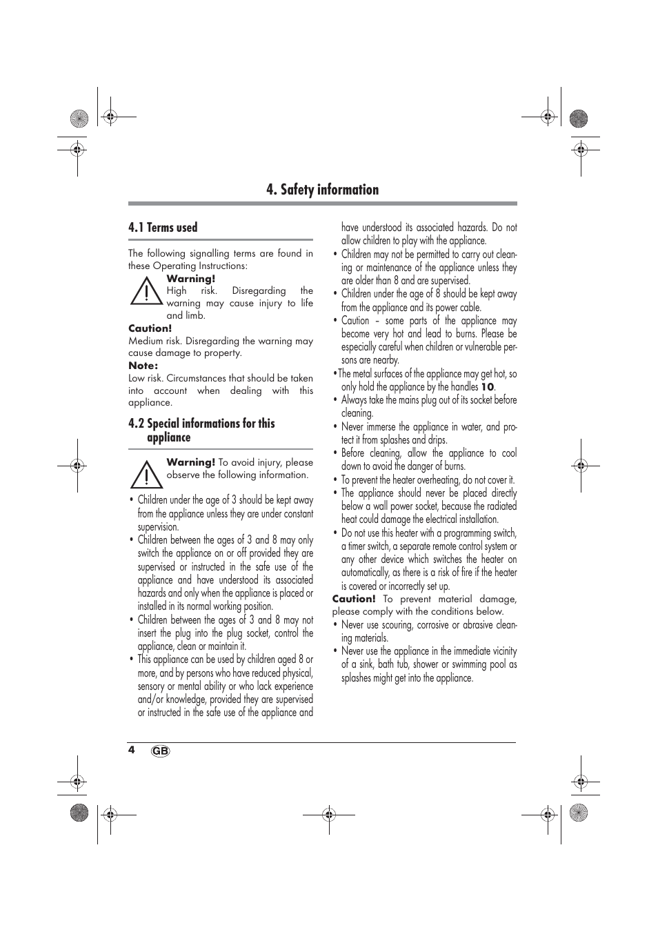 Safety information | Silvercrest SKD 2300 A1 User Manual | Page 6 / 86