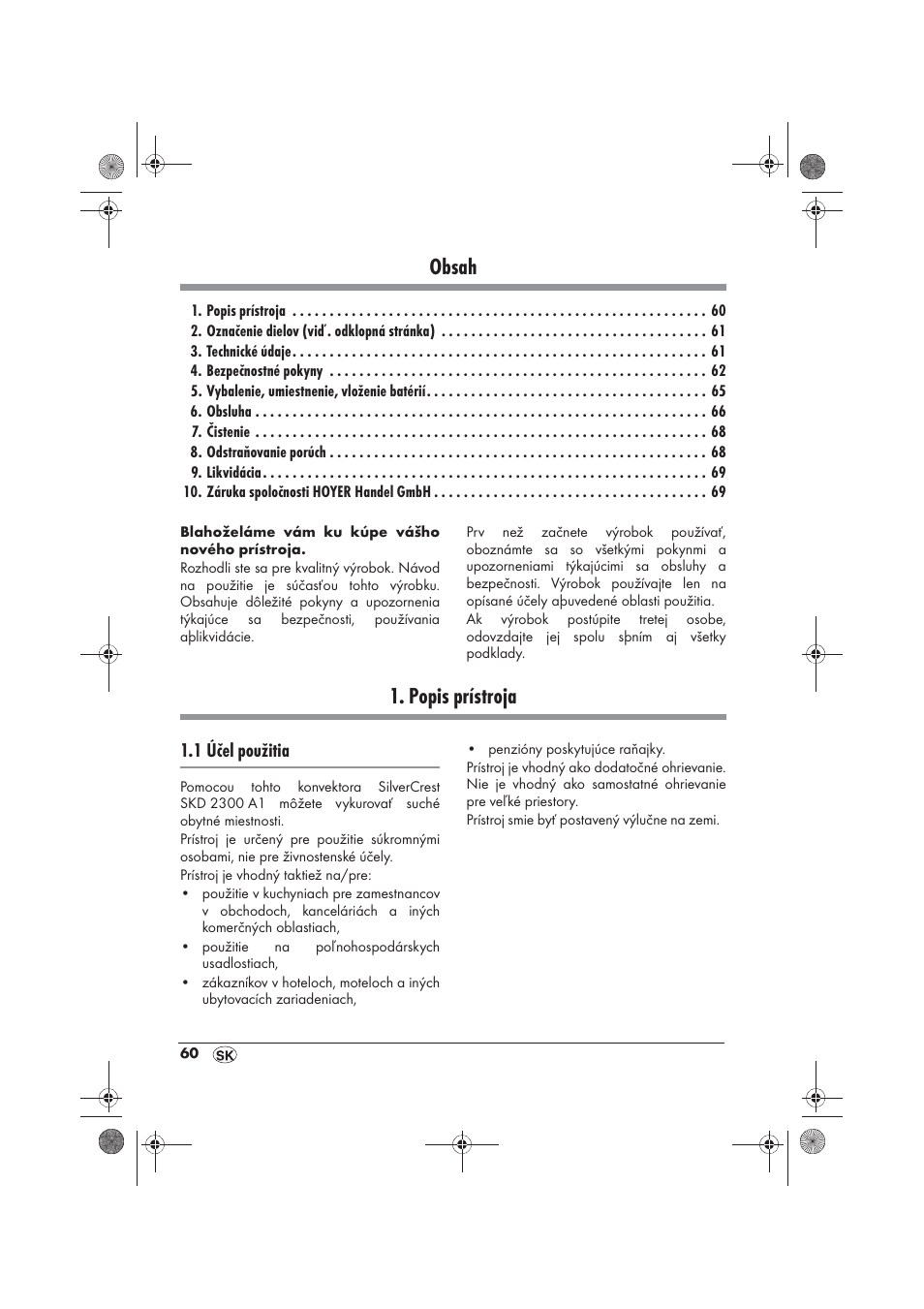 Silvercrest SKD 2300 A1 User Manual | Page 62 / 86