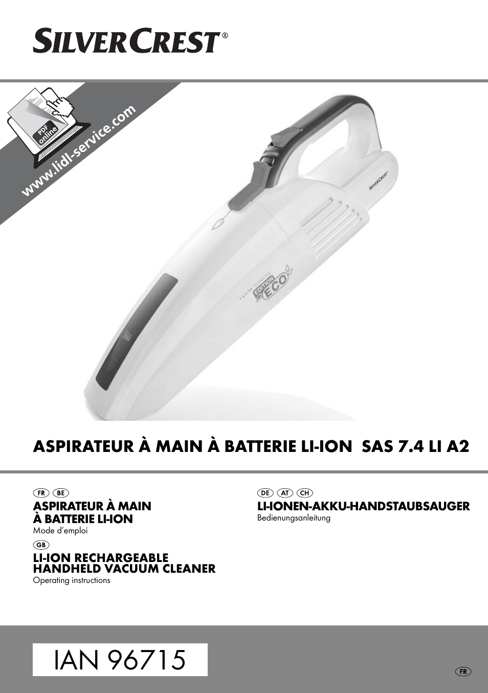 Silvercrest SAS 7.4 LI A2 User Manual | 32 pages