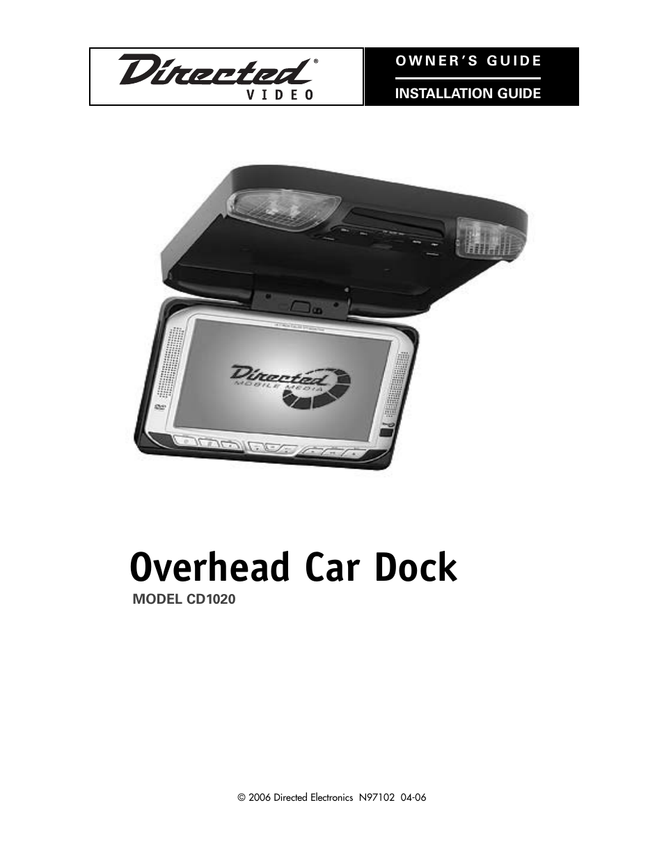 Directed Video CD1020 User Manual | 34 pages