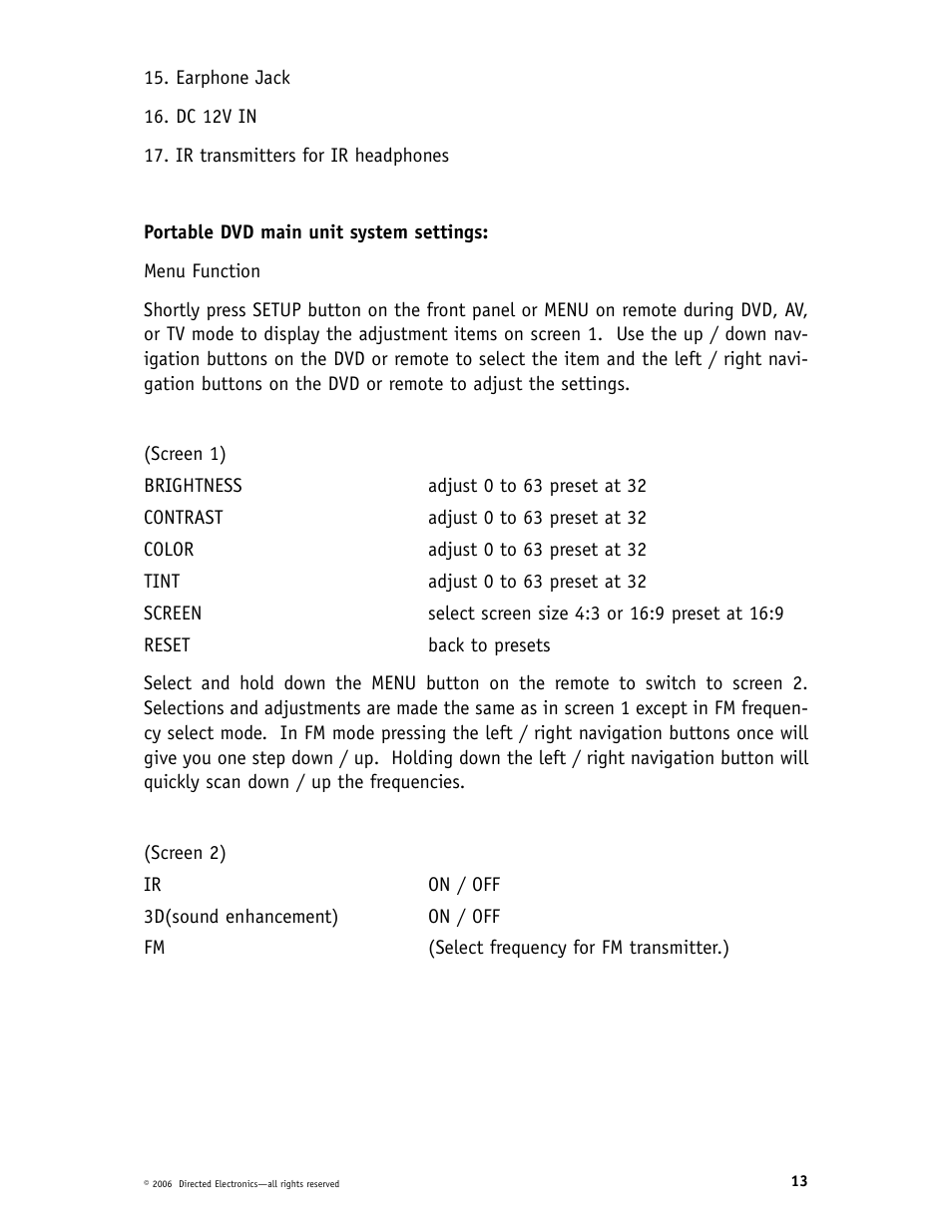 Directed Video CD1020 User Manual | Page 13 / 34