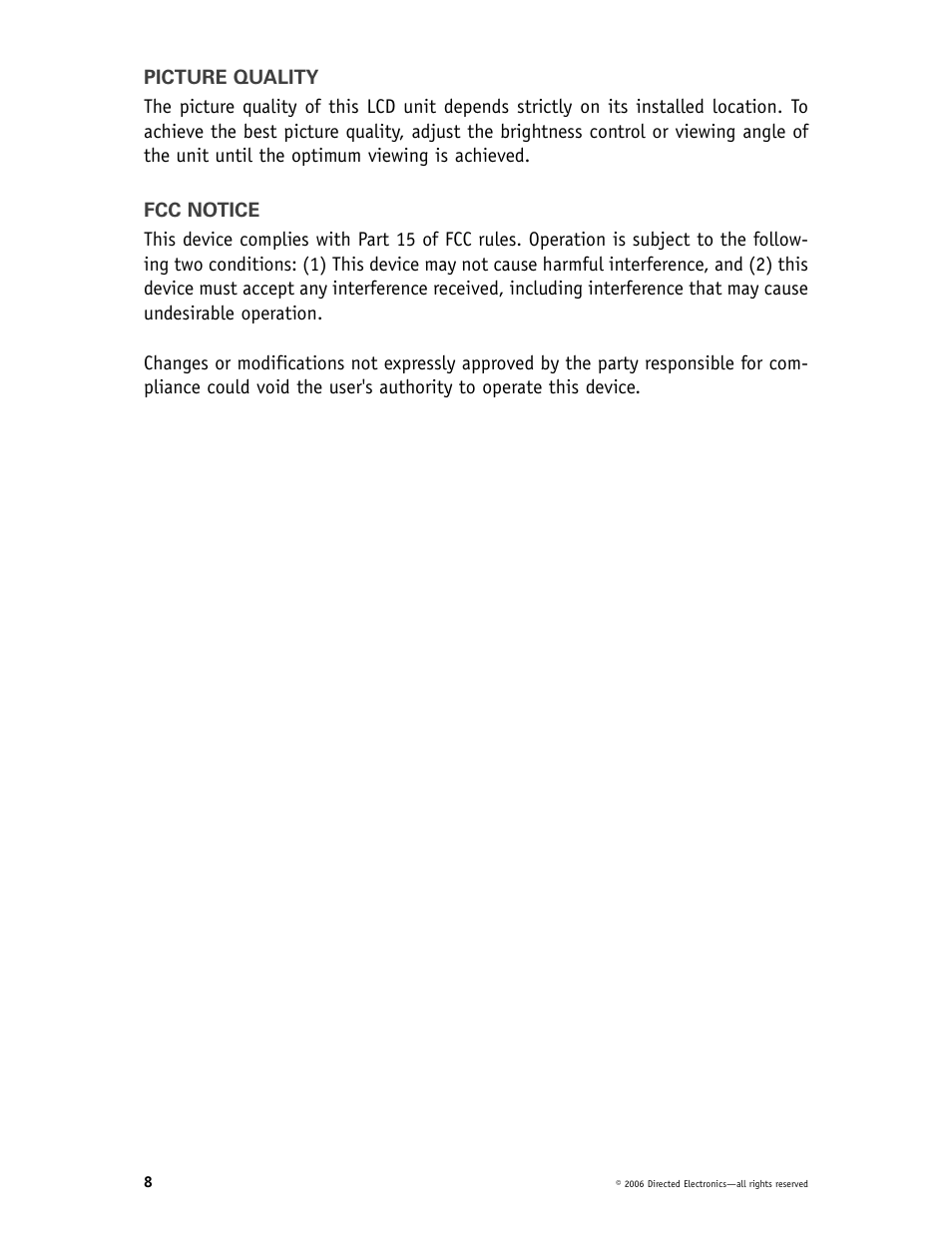 Directed Video CD1020 User Manual | Page 8 / 34