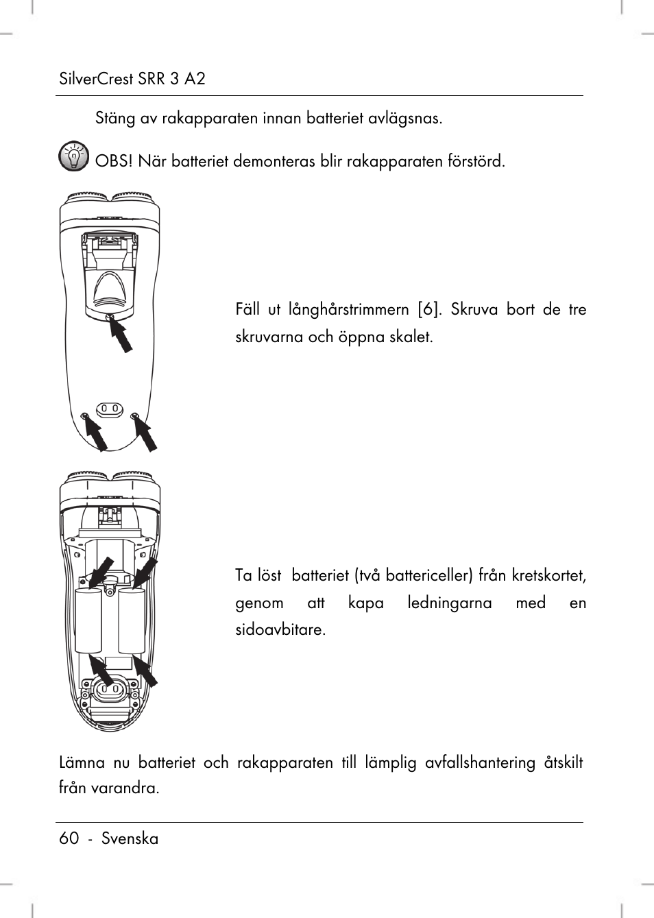 Silvercrest SRR 2 A2 User Manual | Page 62 / 130