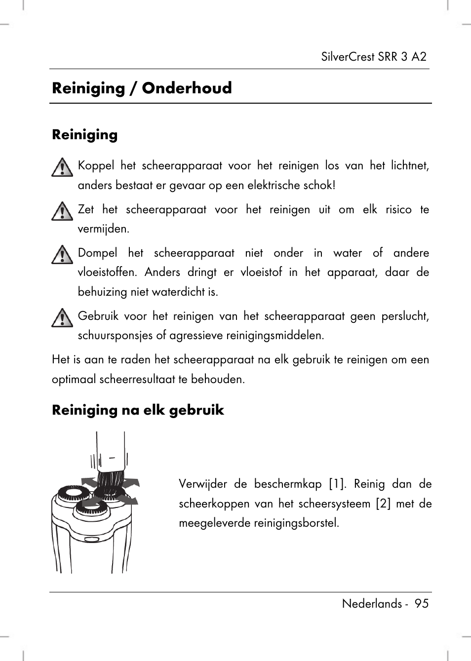 Reiniging / onderhoud | Silvercrest SRR 2 A2 User Manual | Page 97 / 130