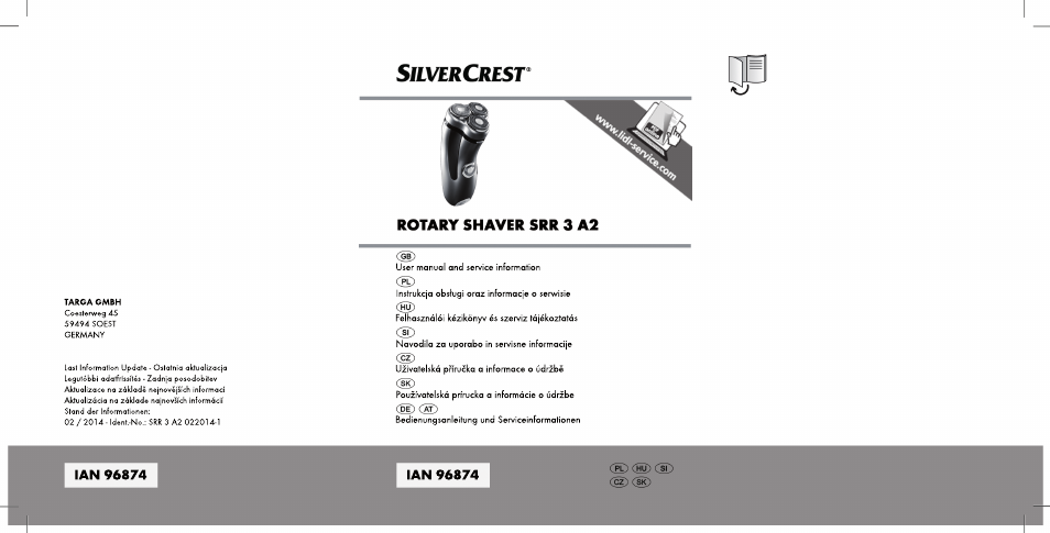 Silvercrest SRR 2 A2 User Manual | 152 pages