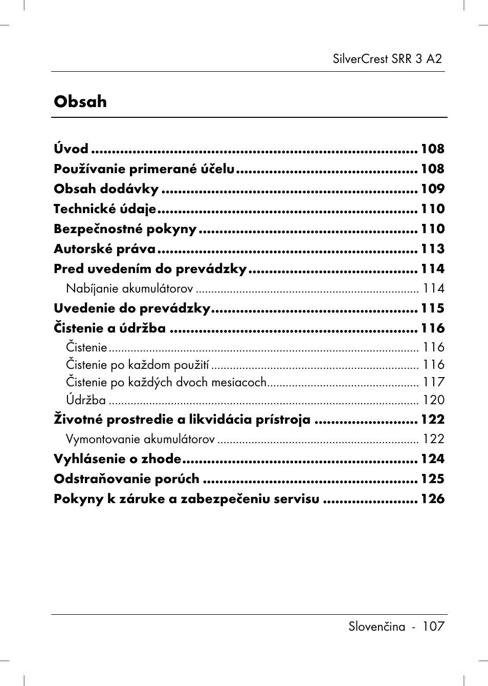 Silvercrest SRR 2 A2 User Manual | Page 109 / 152
