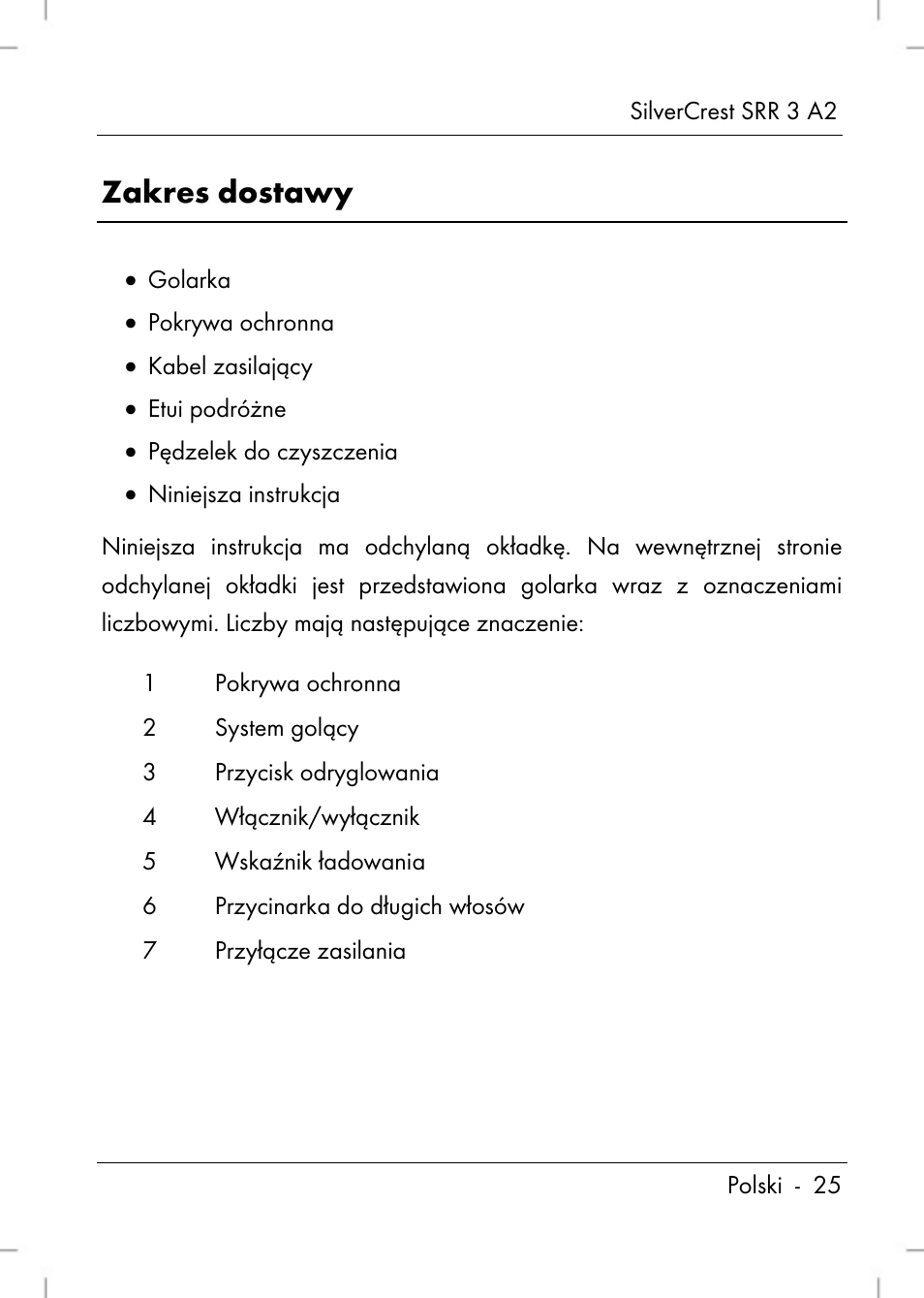 Zakres dostawy | Silvercrest SRR 2 A2 User Manual | Page 27 / 152