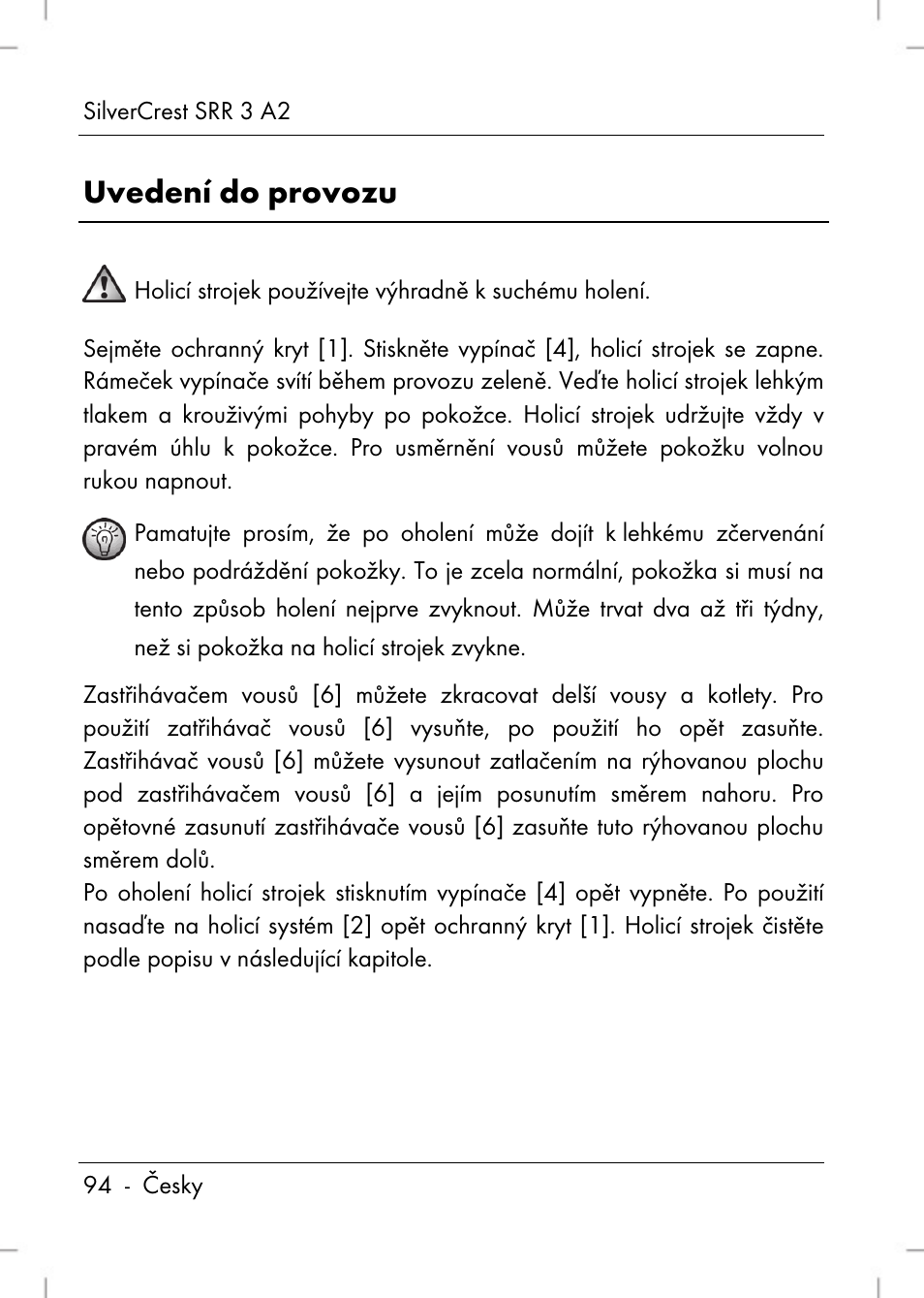 Uvedení do provozu | Silvercrest SRR 2 A2 User Manual | Page 96 / 152