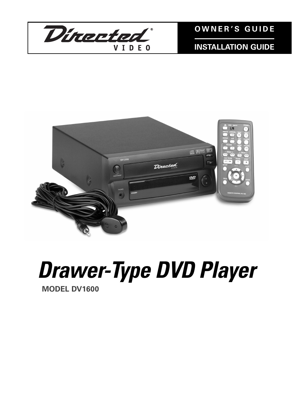Directed Video DV1600 User Manual | 24 pages