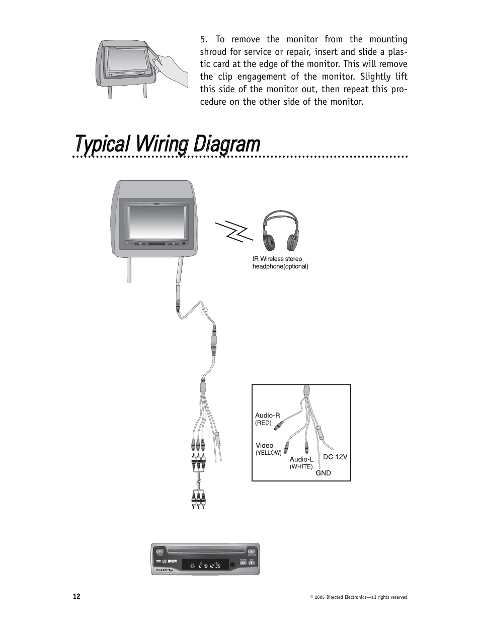 Ttyyppiiccaall w wiirriinngg d diiaaggrraam m | Directed Video HVM702 User Manual | Page 12 / 20