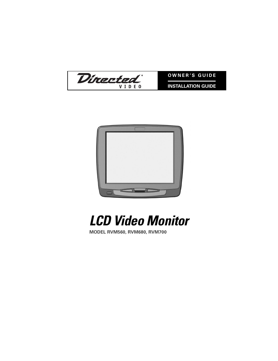 Directed Video RVM560 User Manual | 16 pages