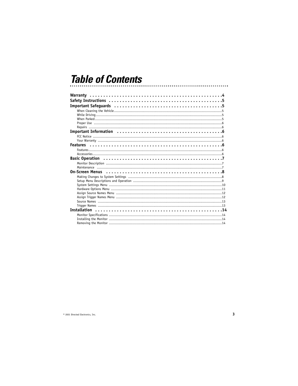 Directed Video RVM560 User Manual | Page 3 / 16