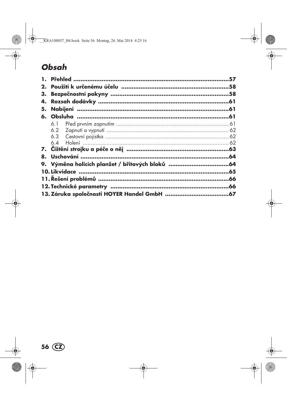 Silvercrest SFR 36 A1 User Manual | Page 58 / 102