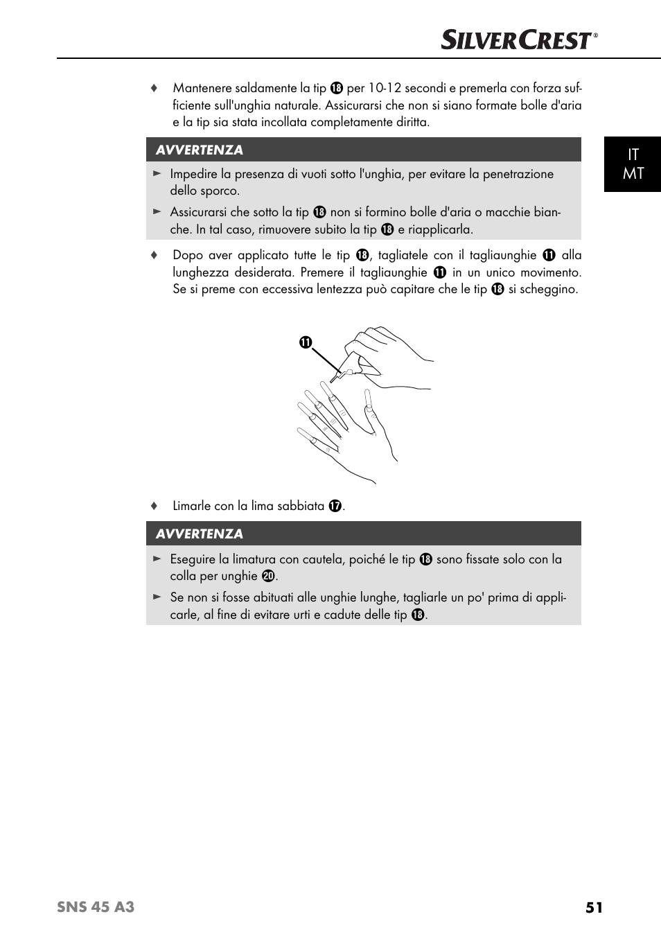 It mt | Silvercrest SNS 45 A3 User Manual | Page 54 / 163