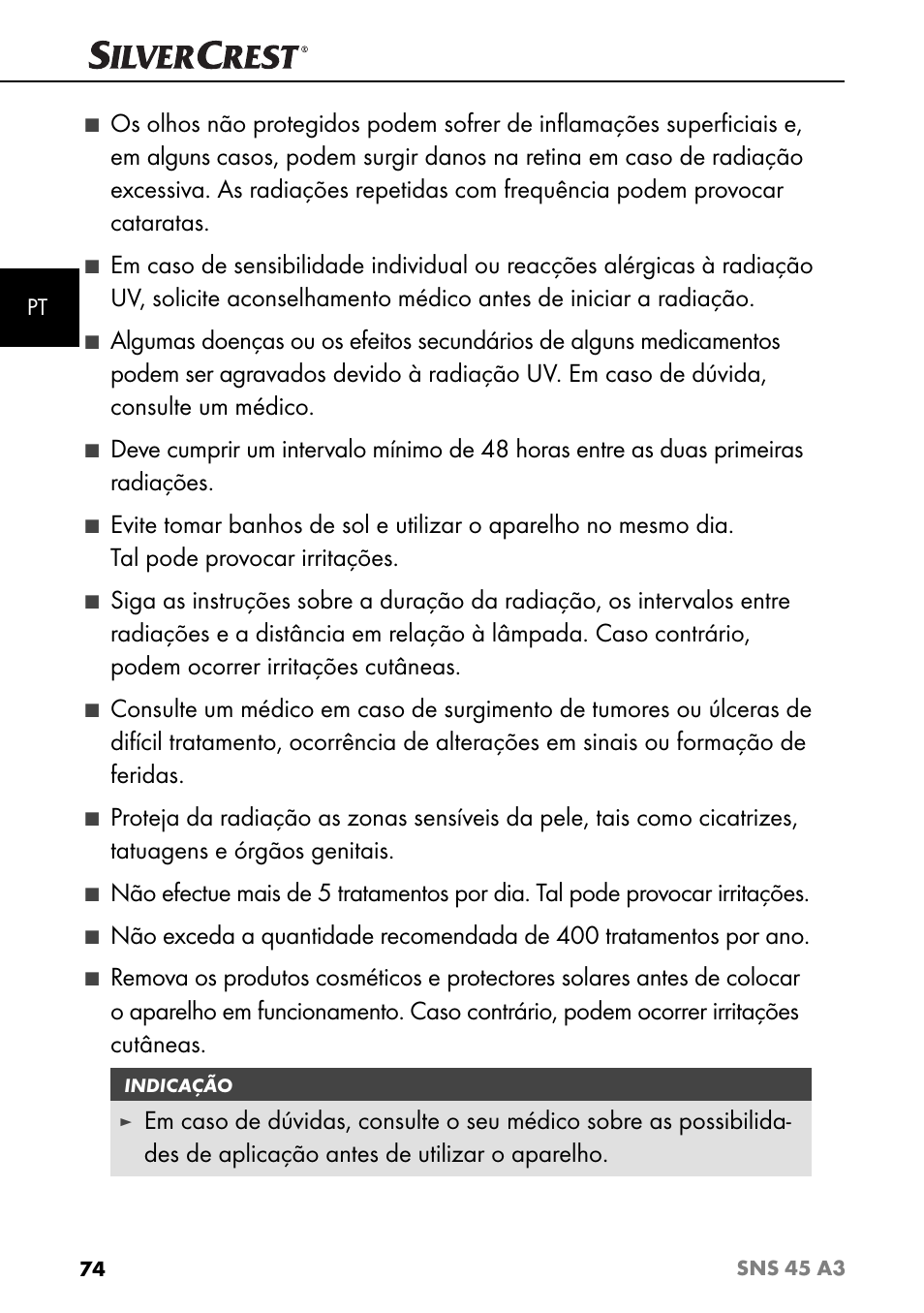 Silvercrest SNS 45 A3 User Manual | Page 77 / 163