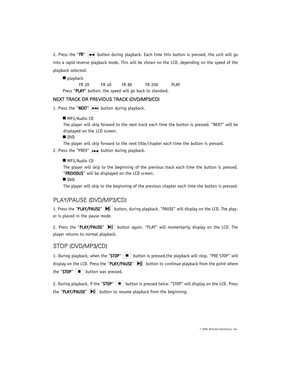 Directed Electronics OHD1021 User Manual | Page 24 / 42