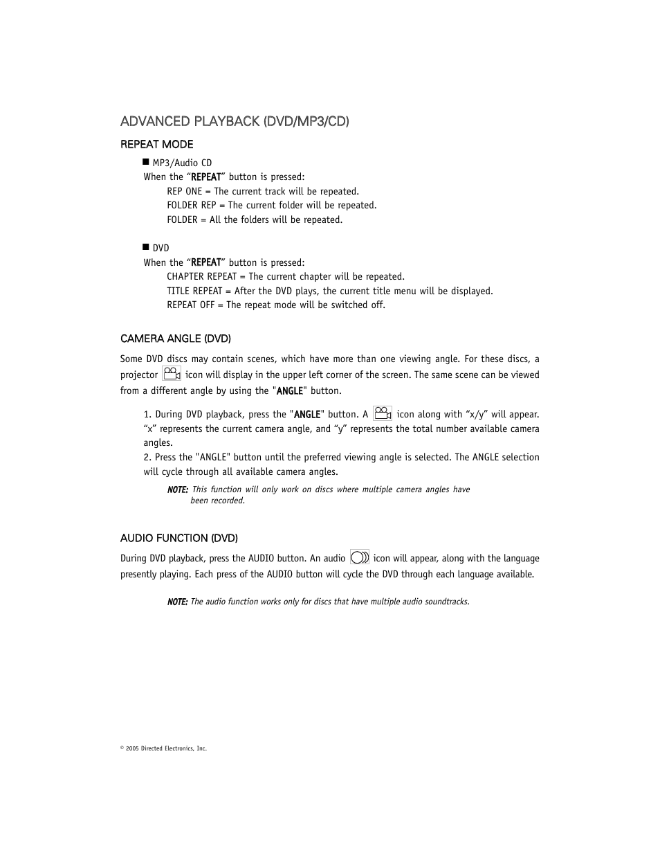 Directed Electronics OHD1021 User Manual | Page 27 / 42