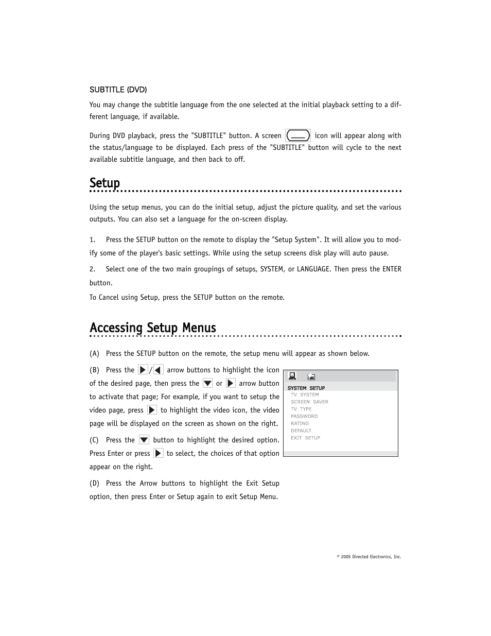 Sseettu up p | Directed Electronics OHD1021 User Manual | Page 28 / 42