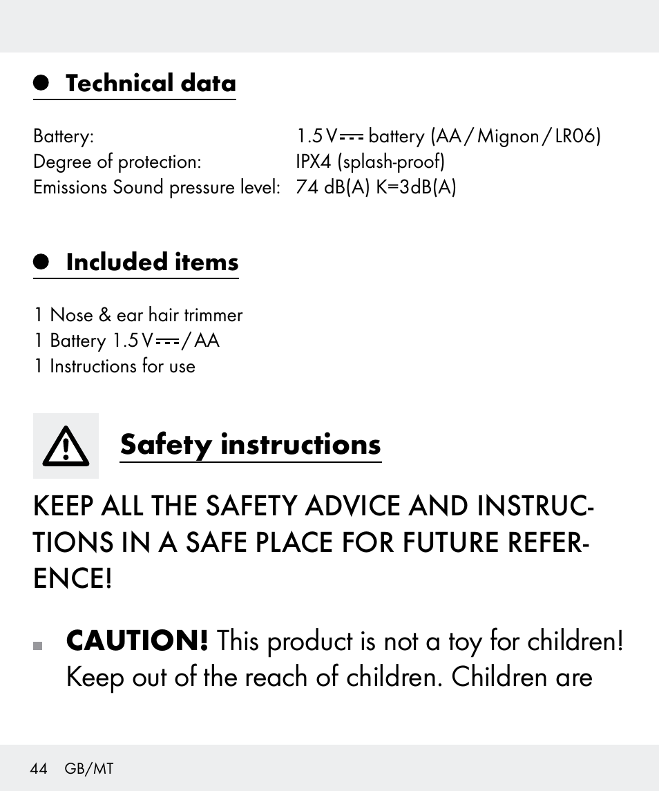 Silvercrest Z31437 User Manual | Page 44 / 65