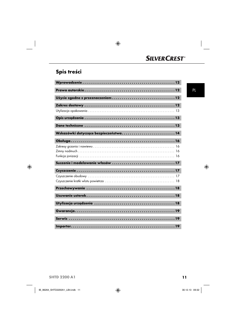 Silvercrest SHTD 2200 A1 User Manual | Page 14 / 74
