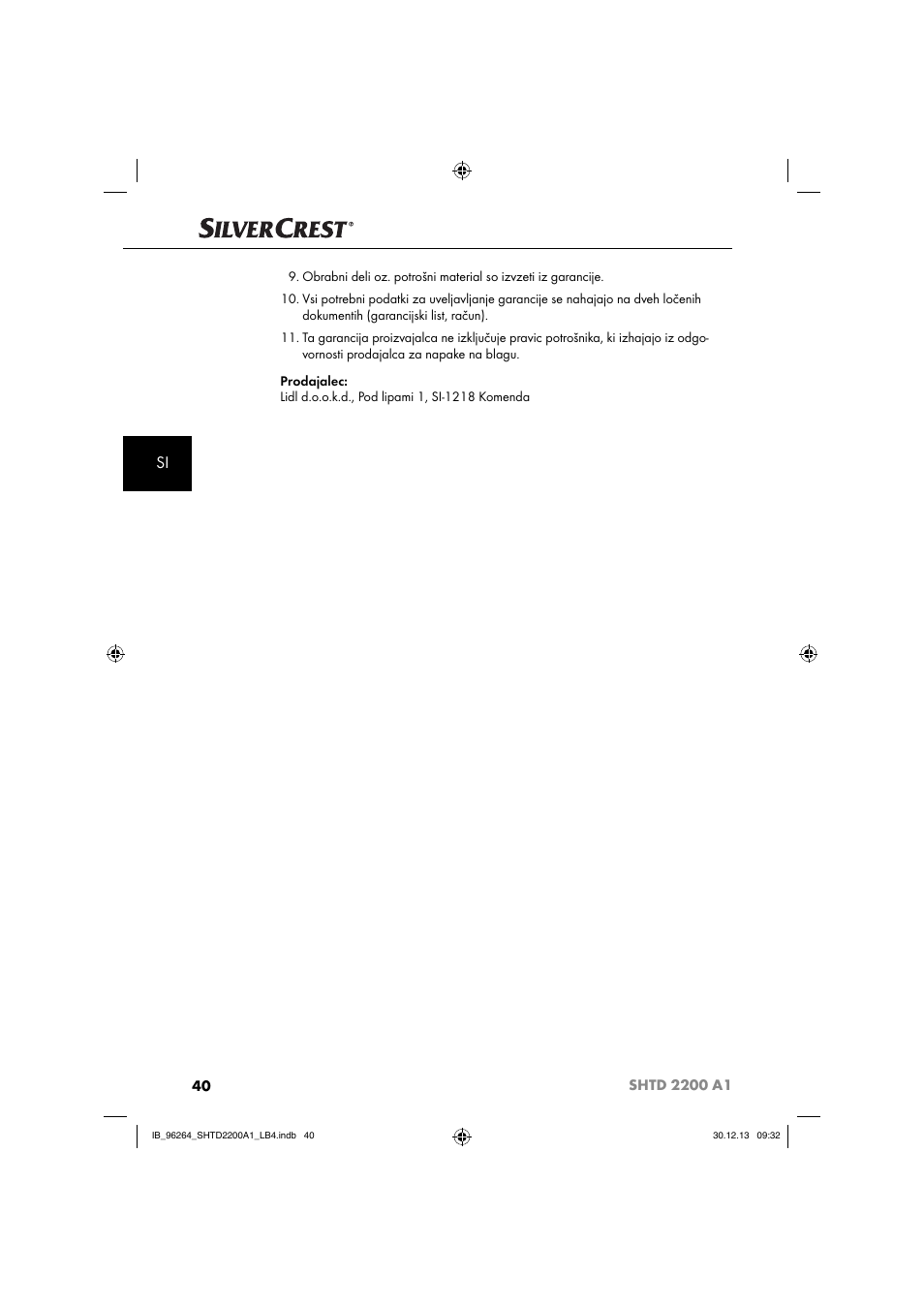 Silvercrest SHTD 2200 A1 User Manual | Page 43 / 74