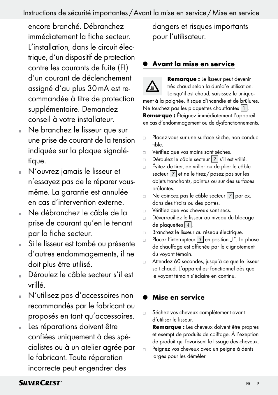 Silvercrest SHG 35 A1 User Manual | Page 8 / 28