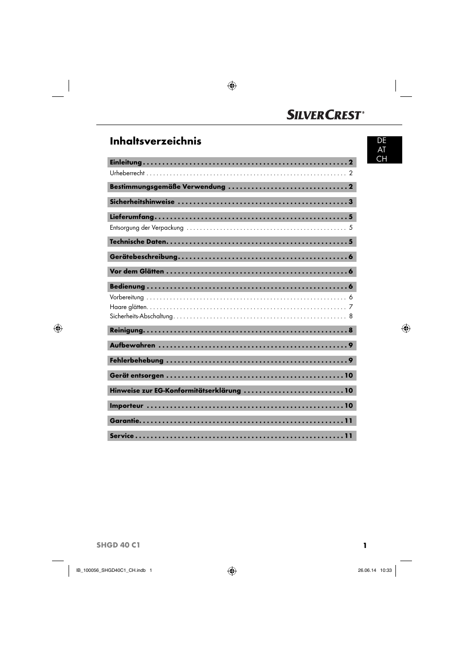 Silvercrest SHGD 40 C1 User Manual | Page 4 / 51