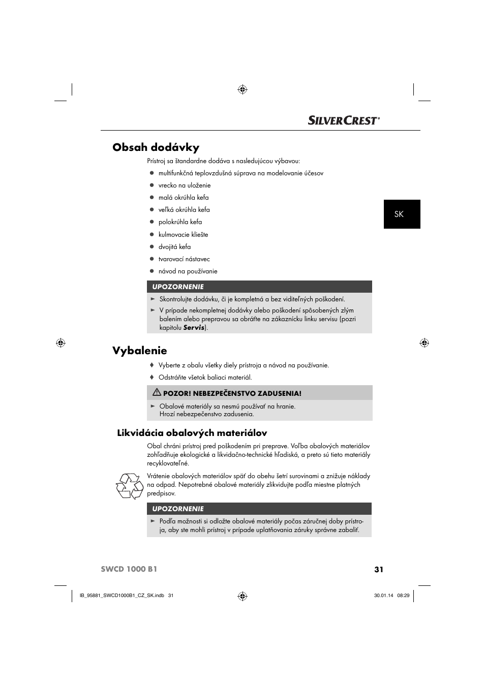 Silvercrest SWCD 1000 B1 User Manual | Page 34 / 59