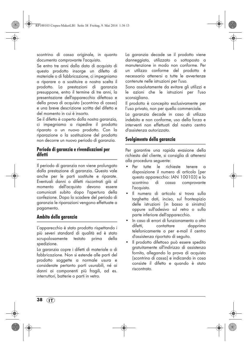 Silvercrest SCM 1500 A1 User Manual | Page 40 / 54