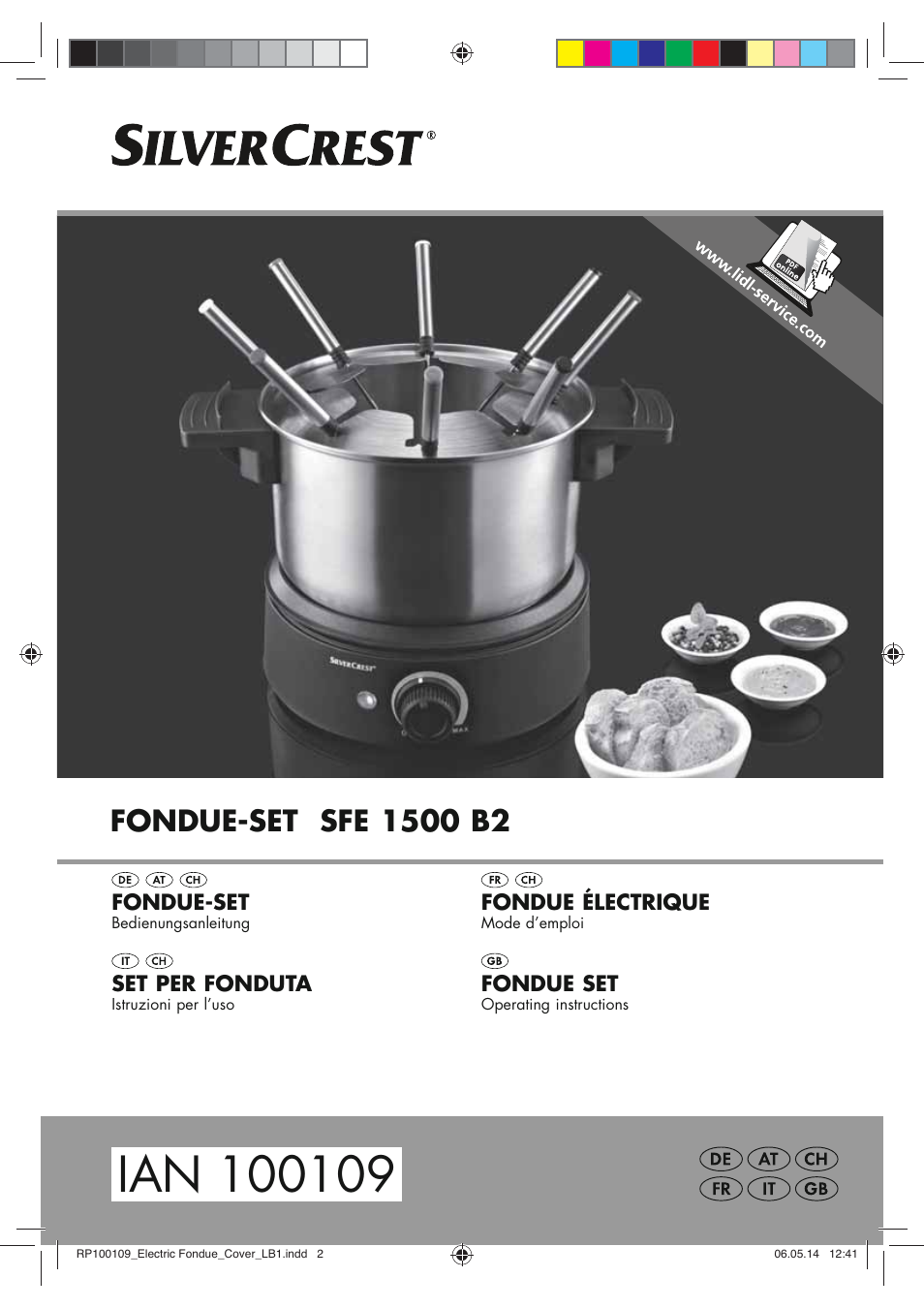 Silvercrest SFE 1500 B2 User Manual | 46 pages