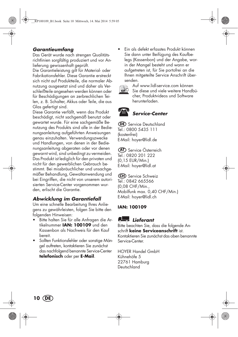 Silvercrest SFE 1500 B2 User Manual | Page 12 / 46